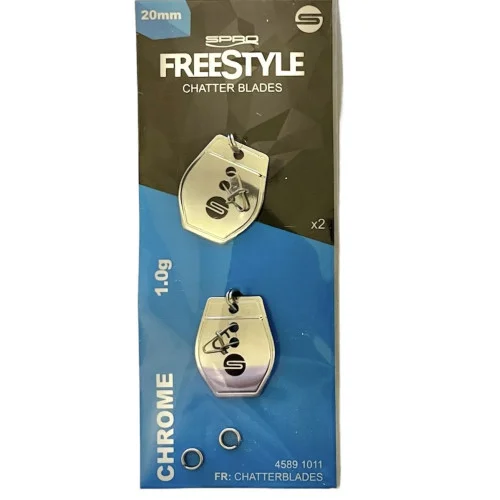 Spro Freestyle Chatterblades 20mm - Chrome (2-pack) Beställ nu