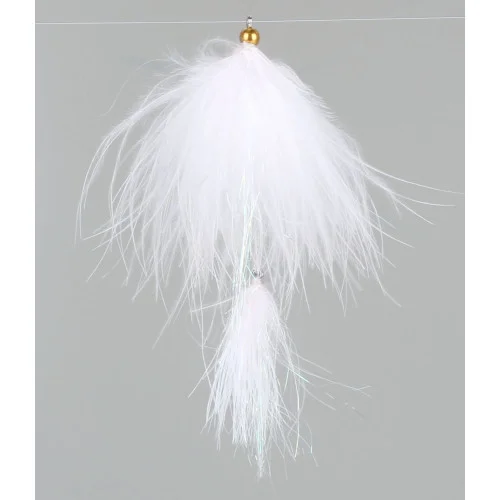 Hurricane Marabou Masken - White Kundfavorit