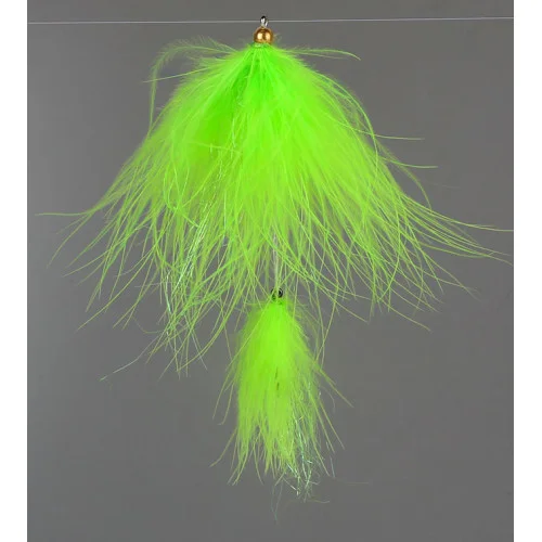 Outlet Hurricane Marabou Masken - Chartreuse