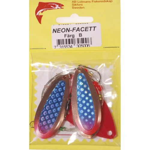 Lidmans Långedrag Neon-Facett - Blå Handla nu