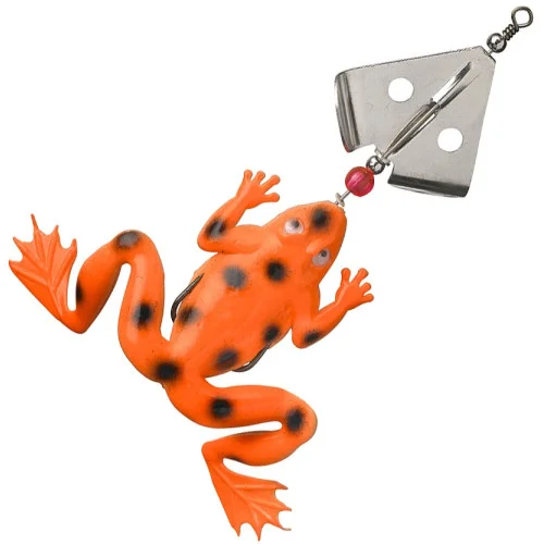 Fladen Spinning Frog 13 cm - Hot Orange Begränsat antal