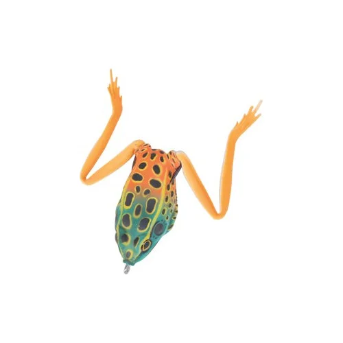 Real Frog Groda 5,5 cm - Grön/Orange Endast denna vecka