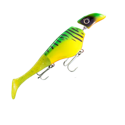 Bästa pris Headbanger Shad Flytande 22 cm - Firetiger