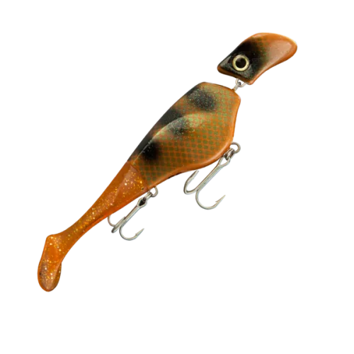 Kampanjpris Headbanger Shad Flytande 22 cm - Rusty Perch