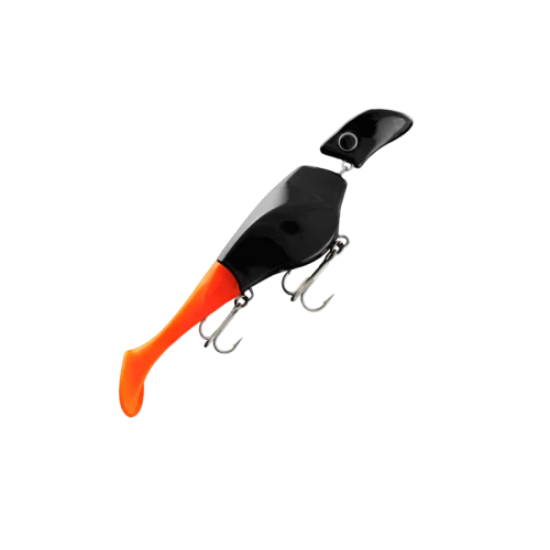 Nyhet Headbanger Shad Flytande 16cm - Black/Orange