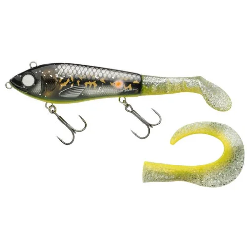 Fri frakt Abu SvartZonker McHybrid 16,5cm - Ghost Walleye