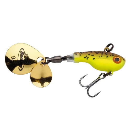 Berkley Pulse Spintail 14g - Brown & Chartreuse Erbjudandepris
