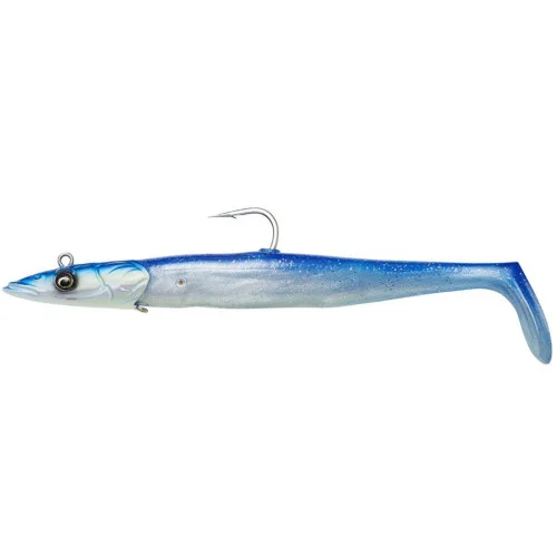Begränsat antal Savage Gear Sandeel V2 27,5 cm 275g - Blue Pearl Silver