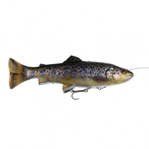 SG 4D Line Thru Pulsetail Trout 20cm SS - Brown Trout Nedsatt pris