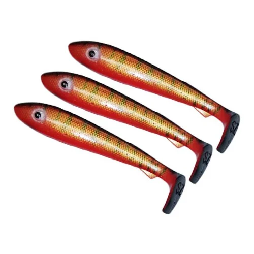 Fynd SvartZonker McRubber Big Bass 12,5 cm - Redtiger (3-pack)