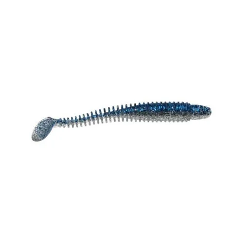 Erbjudandepris Lunker City Swimmin' Ribster 4" - Blue Ice 025, 10-pack