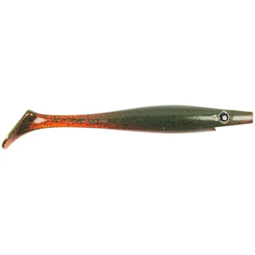 risnedsättning Pig Shad Jr 15cm 20g - Motor Oil Pepper 4-pack