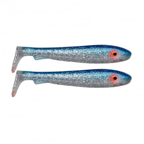 SvartZonker McRubber 21cm - Blue Silver Glitter (2-pack) Kundfavorit