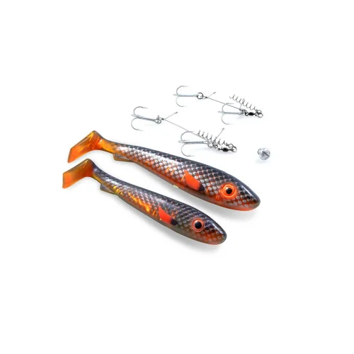 Svartzonker Flash Series "The Box" 21cm/17cm - Motoroil Black Back (2-pack) Begränsat antal