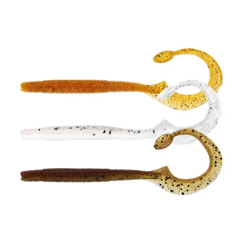 Westin Ned Worm Curl Clear Water mix 12cm (5-pack) I lager