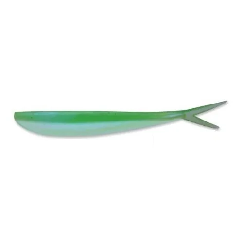 Lunker City Fin-S Fish 5" - Lime Shad 120, 10-pack Snabb frakt