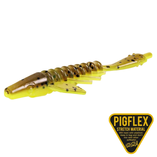 Billigare Pigster Gecko 8,5cm 2,5g - Brown Chartreuse Flake (4-pack)