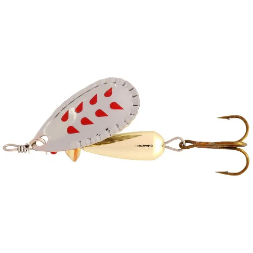 Rabatt Abu Droppen Spinnare 12g - Silver Red marks