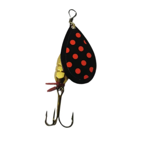 Begränsat antal King Dottie spinnare 7 gr - Svart/Röd