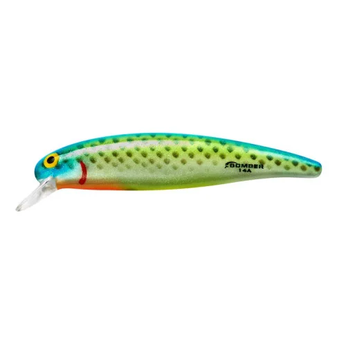 Snabb leverans Bomber B14A Long A, 426 Citrus Minnow, 9 cm