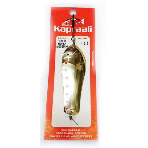 Kapraali trollingsked 13 gr - Silver/Mässing (Halki) Billig