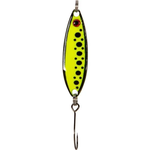 Fladen Fluorescent Flutter 2,4g - Hot Yellow Dot Sista chansen