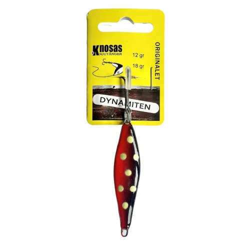 Knosas Dynamiten 12g - Röd/Svart Guldprickig Rabatter