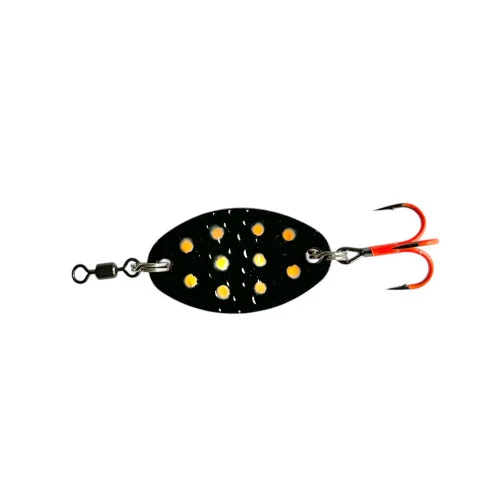 Mieko Trout 12 gram - Black Fluo Orange Dots Rabatter