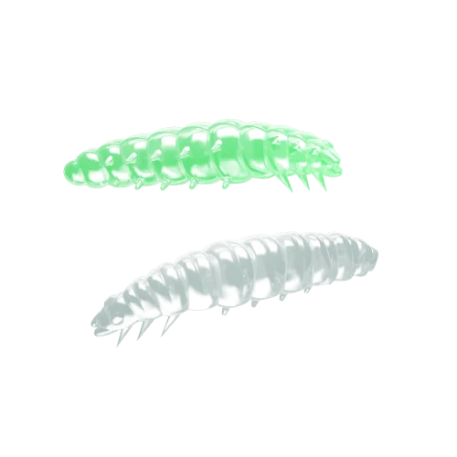 Kampanjpris Libra Lures Larva - Glow UV Green (Krill)