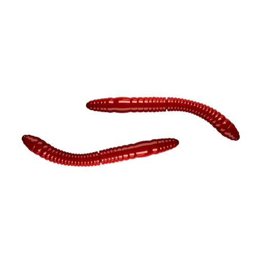 Fatty D´Worm Tournament - Red (Cheese) Libra Lures Populär