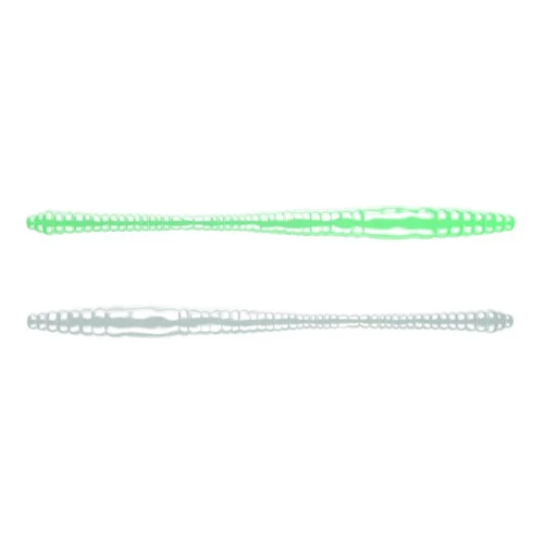 risnedsättning Dying Worm 70mm - Glow UV Green (Krill) Libra Lures