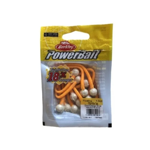 I lager Powerbait Mice Tail - Glow / Orange Silver