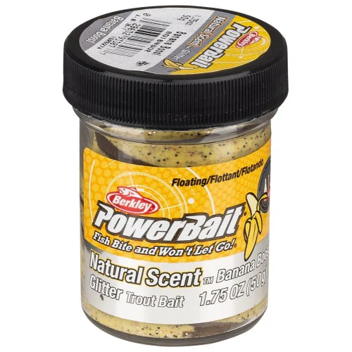 Snabb leverans Powerbait Natural Scent Glitter - Banana Boost