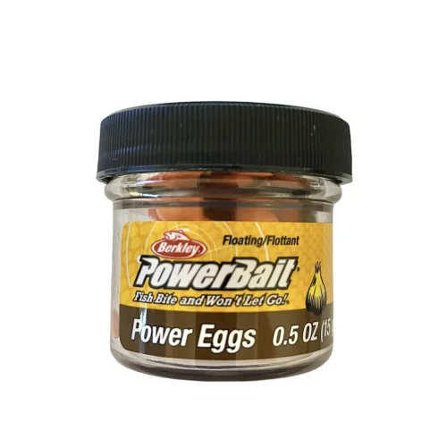 Rabatter PowerBait Floating Power Eggs Garlic - Clear Green/Fluo Orange