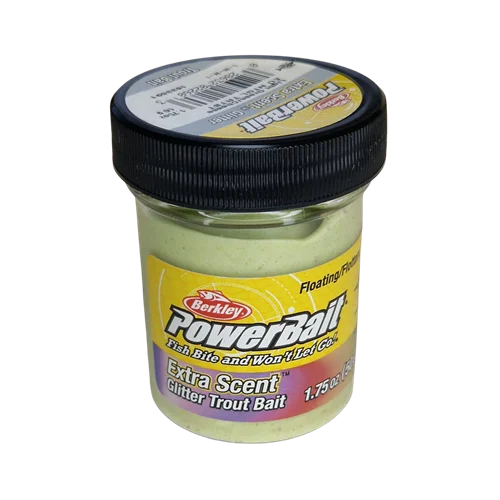 Köp nu Powerbait Natural Scent Glitter Cheese - Light Green