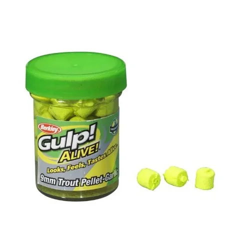 Gulp Alive Trout Pellets Chartreuse - Garlic Expressleverans