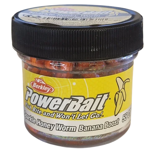 PowerBait Honey Worm 25mm - Orange/Scales (Banana Boost) Populärt val