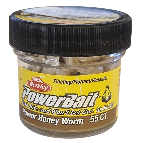 PowerBait Honey Worm 25mm - White (Garlic) Nedsatt pris