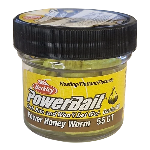 PowerBait Honey Worm 25mm - Yellow (Garlic) Rabatter