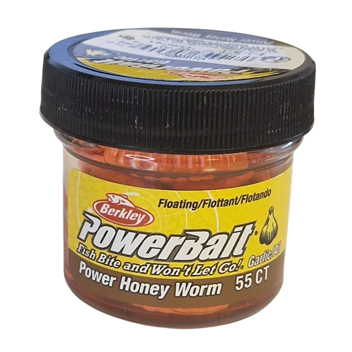 PowerBait Honey Worm 25mm - Orange (Garlic) Billig