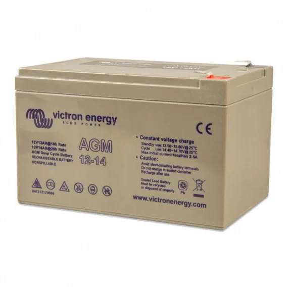 Victron Energy 12V/14Ah AGM Deep Cycle Battery Rabatter