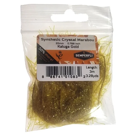 Fynd Semperfli Synthetic Crystal Marabou 20mm - Copper Brown