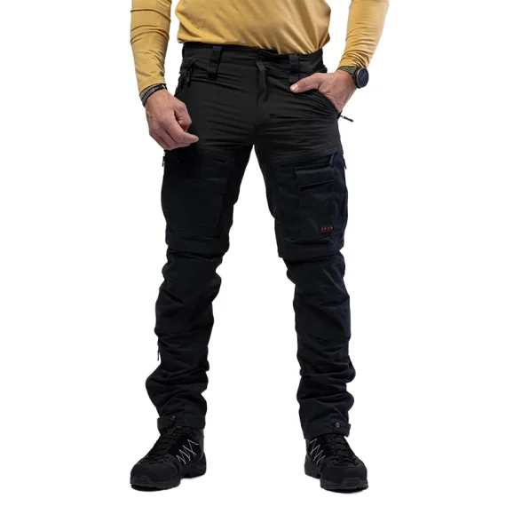 Beyond Nordic BN002 v2 M's Zip-Off Hiking Pants Black Kampanjpris