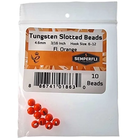 Extra rabatt Semperfli Tungsten Slotted Beads