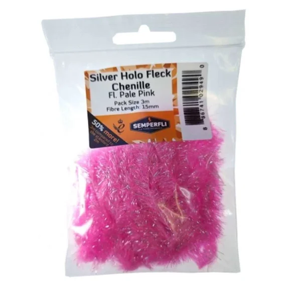Semperfli Silver Tinsel Fleck 15mm Large Rea