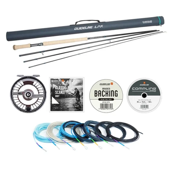 Rea Guideline LPX Chrome Tvåhands Flugset - 14'9'' #10/11