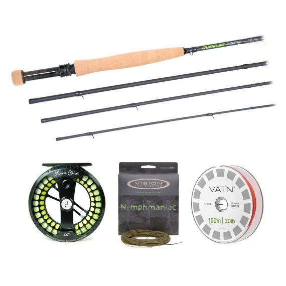 Guideline Elevation Nymph Flugset - 10'2'' #4 Populärt val