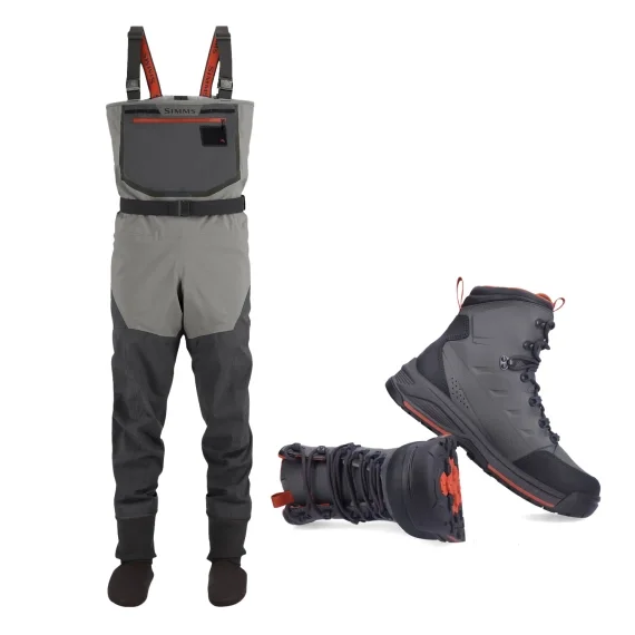 Simms Freestone Vadarpaket med Freestone Skor - Smoke Rea