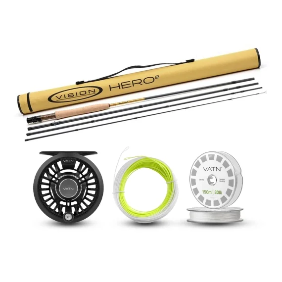 Vision Trout HERO² / M2 Allround Taper+ Flugset - 9' #5 Kundfavorit