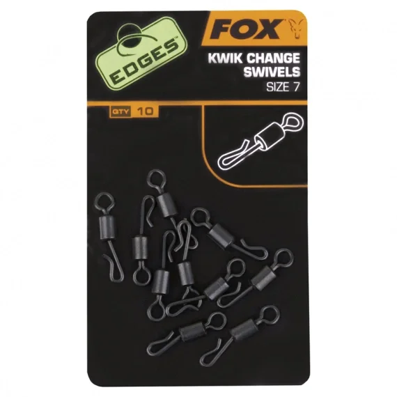 Outlet Fox Edges Kwik Change Swivels Size 7 10-pack